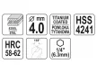 YATO Fém marófúró 4,0 x 78 mm bit befogású HSS-TiN