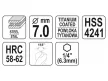 YATO Fém marófúró 7,0 x 92 mm bit befogású HSS-TiN