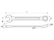 YATO Csillag-villáskulcs 7/16" / 160 mm CrV