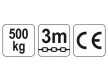 YATO Láncos emelő 500 kg 3m