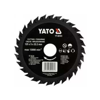 Ráspolyos vágótárcsa 125 mm YATO
