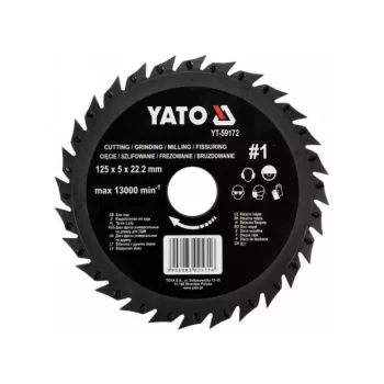 Ráspolyos vágótárcsa durva #1 125 mm YATO