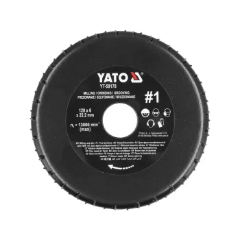 YATO Ráspolykorong finom #3 125 x 22,2 mm