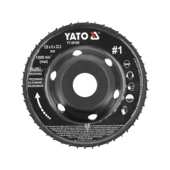 YATO Ráspolykorong durva #1 120 x 22,2 mm