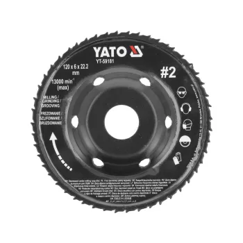YATO Ráspolykorong közepes #2 120 x 22,2 mm
