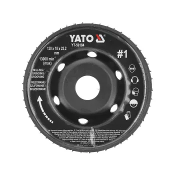 YATO Ráspolykorong durva #1 120 x 22,2 mm