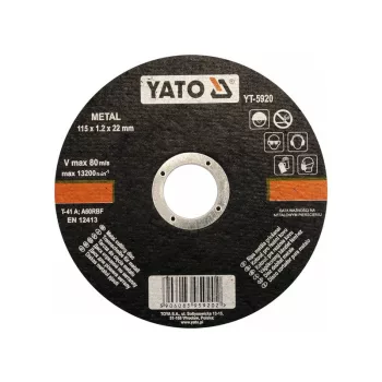 YATO Vágókorong fémre 115 x 1,2 x 22 mm