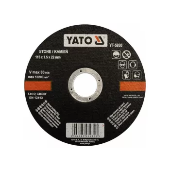 YATO Vágókorong kőre 115 x 1,5 x 22 mm