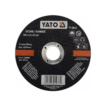 YATO Vágókorong kőre 125 x 1,5 x 22 mm