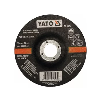 YATO Tisztítókorong fémre 125 x 6,8 x 22,2 mm inox