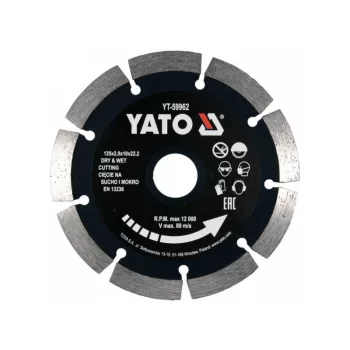   YATO Gyémánt vágókorong 125 x 2,0 x 10 x 22,2 mm szegmentált