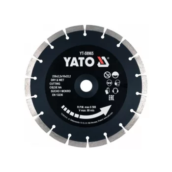   YATO Gyémánt vágókorong 230 x 2,2 x 10 x 22,2 mm szegmentált