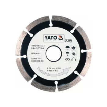   YATO Gyémánt vágókorong 115 x 2,1 x 8,0 x 22,2 mm szegmentált