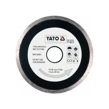   YATO Gyémánt vágókorong 115 x 2,1 x 5,3 x 22,2 mm folytonos