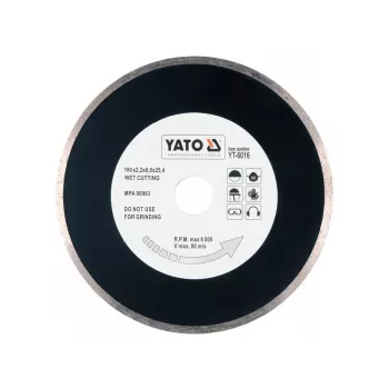   YATO Gyémánt vágókorong 180 x 2,2 x 5,3 x 25,4 mm folytonos