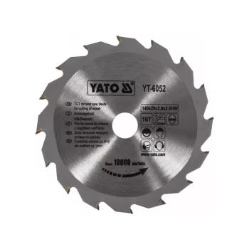 YATO Fűrésztárcsa fához 140 x 20 x 2,0 mm / 16T
