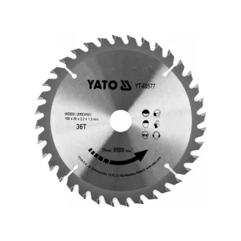 Fűrésztárcsa fához 160 x 20 x 1,5 mm / 36T YATO