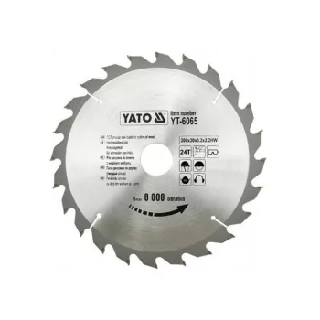 YATO Fűrésztárcsa fához 200 x 30 x 2,2 mm / 24T