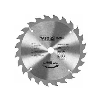 YATO Fűrésztárcsa fához 205 x 18 x 2,0 mm / 24T