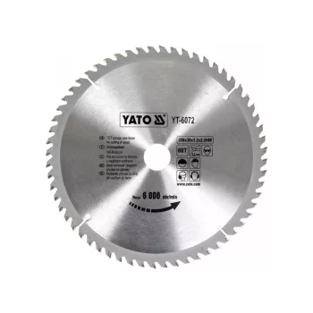 YATO Fűrésztárcsa fához 250 x 30 x 2,2 mm / 60T