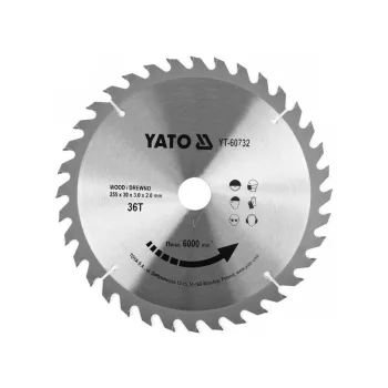 Fűrésztárcsa fához 255 x 30 mm 36T YATO