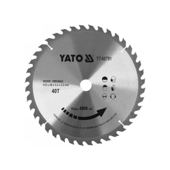 Fűrésztárcsa fához 315 x 30 mm 40T YATO