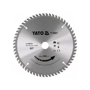YATO Fűrésztárcsa alumíniumhoz 180 x 20 x 1,5 mm / 60T