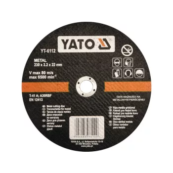 YATO Vágókorong fémre 230 x 3,2 x 22 mm