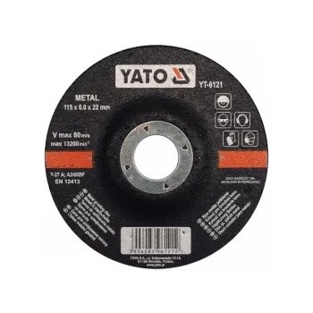 YATO Tisztítókorong fémre 115 x 6,0 x 22,2 mm