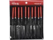 Tűreszelő készlet 10 részes 5 x 180 mm YATO