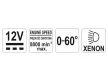 YATO Stroboszkóp lámpa xenon 12 V 0-60 fok