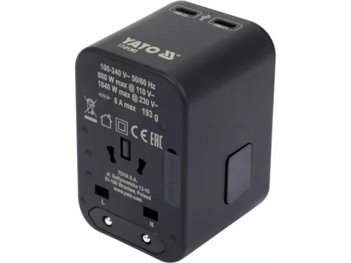 YATO Utazó adapter 65 W