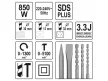 YATO Elektromos fúrókalapács SDS-Plus 3,3 J 850 W