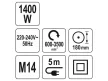 YATO Elektromos polírozó M14 180 mm 1400 W