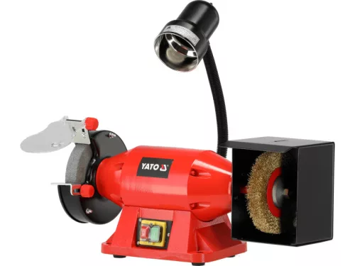 YATO Asztali köszörű kefével 150 x 32 mm 520 W