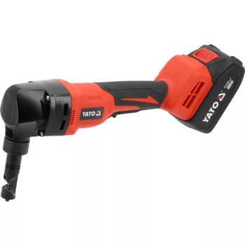 YATO Akkus lemezlyukasztó 18 V (1 x 4,0 Ah akku + töltő)