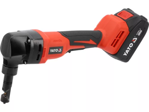 YATO Akkus lemezlyukasztó 18 V (1 x 4,0 Ah akku + töltő)