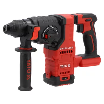   YATO Akkumulátoros fúrókalapács szénkefementes SDS-plus 18 V (akku és töltő nélkül )