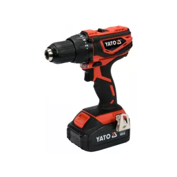  YATO Akkus fúrócsavarozó 40 Nm Japán motorral 18 V Li-Ion (2 x 3,0 Ah akku + töltő)