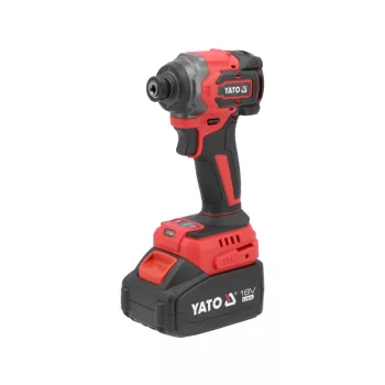   YATO Akkus ütvecsavarozó 1/4" 230 Nm szénkefe nélküli 18 V (1 x 4,0 Ah akku + töltő)