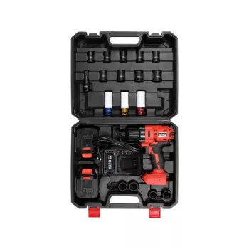   YATO Akkus ütvecsavarozó készlet 21 részes 1/2" 700 Nm 18 V Li-Ion (2 x 3,0 Ah akku és töltő)