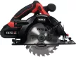 YATO Akkus körfűrész 185 mm szénkefe nélküli motor 18 V (1 x 3,0 Ah akksi + töltő)