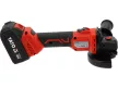 YATO Akkumulátoros sarokcsiszoló szénkefementes 125 mm 18 V ( 2 x 4 Ah akksival és 2 Ah töltővel
