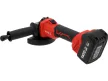 YATO Akkumulátoros sarokcsiszoló szénkefementes 125 mm 18 V ( 2 x 4 Ah akksival és 2 Ah töltővel