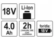 YATO Akkumulátor 18 V / 4,0 Ah Li-ion