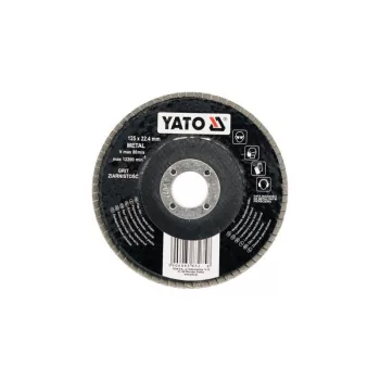 YATO Lamellás csiszolókorong döntött 125 x 22,2 mm / P40