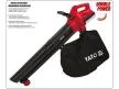 YATO Akkus lombfúvó-szívó 45 liter 2 x 18 V Li-Ion (akku + töltő nélkül)