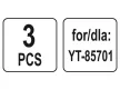 YATO Szintetikus porzsák 30 liter YT-85701 porszívóhoz (3 db/cs)