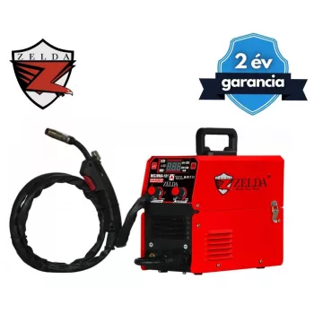   ZELDA MIG/MMA 161 GAS/NOGAS hegesztőgép beépített pisztoly + Ajándék porbeles huzal